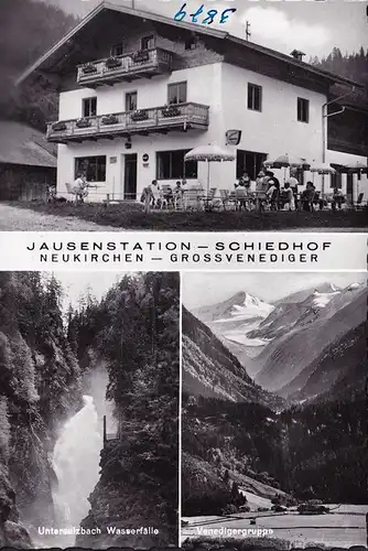 AK Neukirchen, Jausenstation, Schiedhof, Wasserfälle, ungelaufen