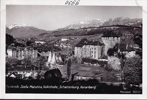 AK Feldkirch, Stella Matutina, Volkshalle, Schattenburg, ungelaufen