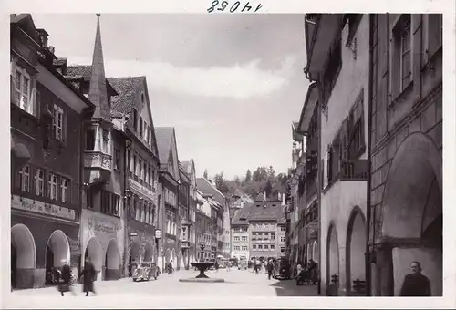 AK Feldkirch, Marktgasse, Metzgerei, Radio Elektro Handel, Foto AK, ungelaufen