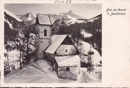 AK Gries am Brenner, St. Jakobskirche, ungelaufen