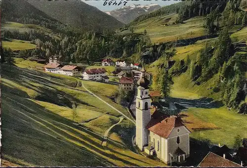 AK Gries am Brenner, Ortsansicht mit Kirche, ungelaufen