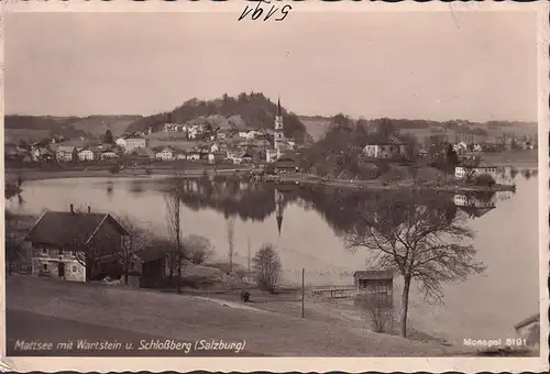 AK Mattsee mit Wartstein und Schloßberg, ungelaufen