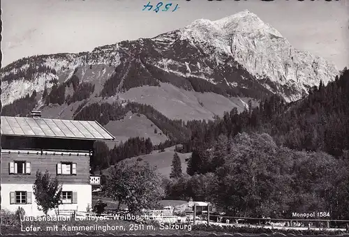 AK Weißbach bei Lofer, Jausenstation Lohfeyer, Kammerlinghorn, ungelaufen