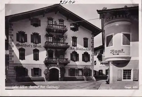 AK Lofer, Gasthof Zur Post, Gasthaus Zum Metzger, ungelaufen