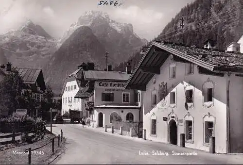 AK Lofer, Cafe, Konditorei, Lebensmittel, Straßenpartie, ungelaufen