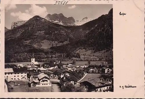 AK Lofer, Panorama, Stadtansicht, Kirche, ungelaufen