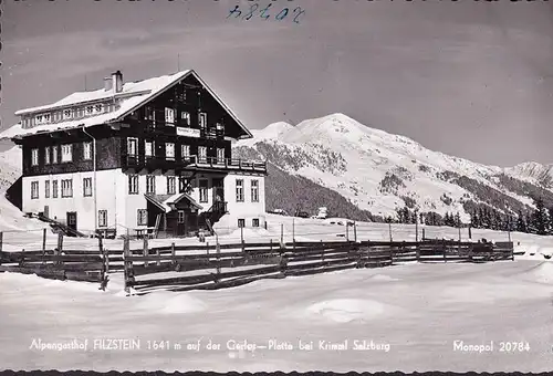 AK Krimml, Alpengasthof Filzstein auf der Gerlos Platte, ungelaufen