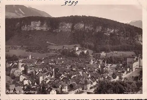 AK Feldkirch, Stadtansicht, Katzenturm, Schattenburg, Kirche, ungelaufen