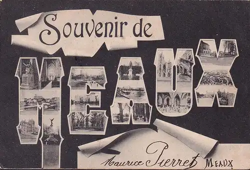 AK Souvenir de Meaux, gelaufen 1905