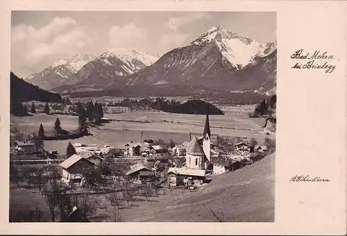 AK Bad Mehrn, Stadtansicht, Kirche, ungelaufen