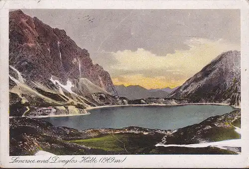 AK Vandans, Lünersee und Douglashütte, gelaufen 1923