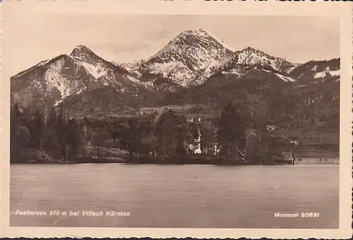 AK Villach, Faakersee, Kirche, ungelaufen