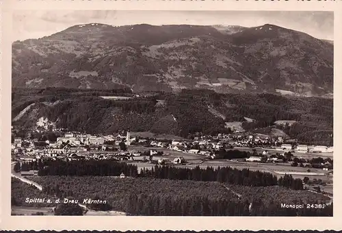 AK Spittal an der Drau, Stadtansicht, Kirche, ungelaufen