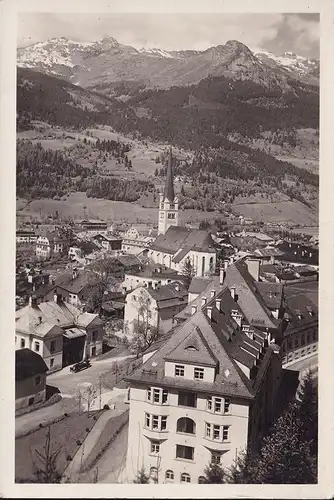 AK Bad Hofgastein, Stadtansicht und Kirche, Foto AK, ungelaufen
