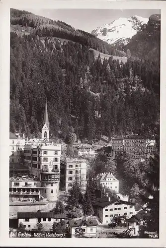 AK Bad Gastein, Stadtansicht, Kirche, Hotels, Foto AK, ungelaufen