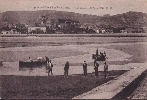 AK Hendaye, Vue generale de Fontarabie, ungelaufen