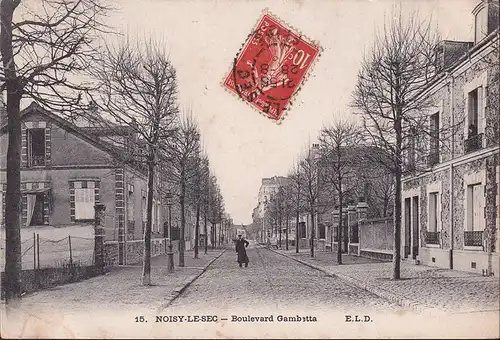 AK Noisy le Sec, Boulevard Gambetta, gelaufen