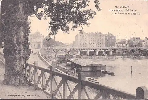 AK Meaux, Promenade des Trinitaires et les Moulins de l Echelle, ungelaufen