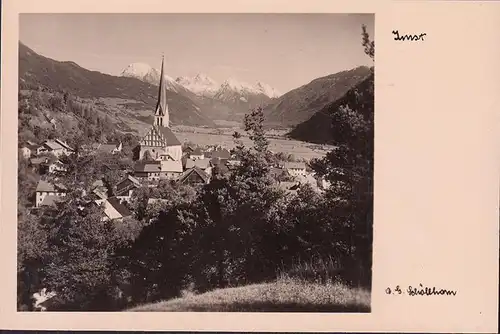 AK Imst, Stadtansicht mit Kirche, ungelaufen