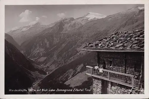 AK Tirol, Wandeckhütte mit Blick en den Zemmgrund, ungelaufen