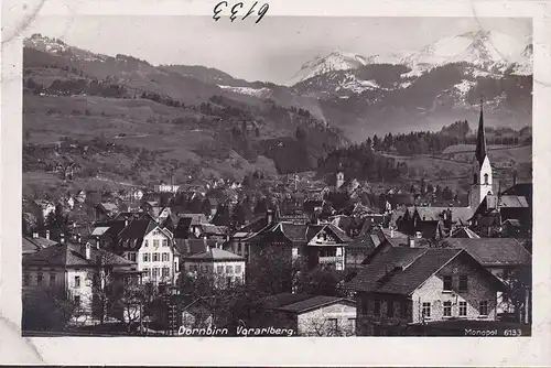 AK Dornbirn, Stadtansicht mit Kirche, ungelaufen