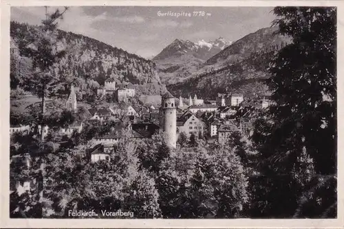 AK Feldkirch mit Gurtisspitze, ungelaufen