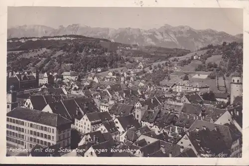 AK Feldkirch mit den Schweizer Bergen, ungelaufen