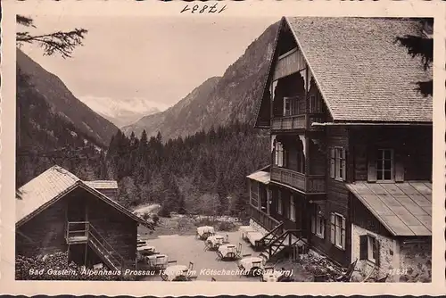 AK Gad Gastein, Alpenhaus Prossau, Außenbereich, Tische, ungelaufen