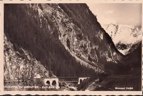 AK Böckstein, Anlauftal, Brücke, ungelaufen