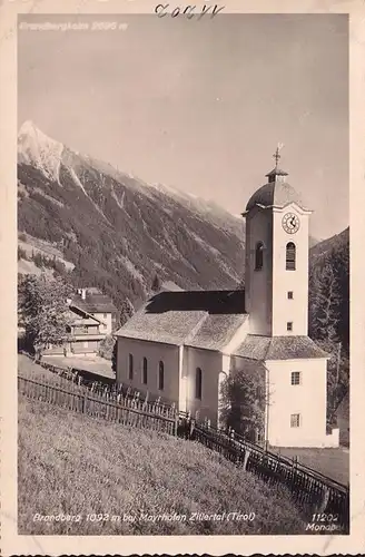 AK Brandberg, Kirche, Häuser, ungelaufen