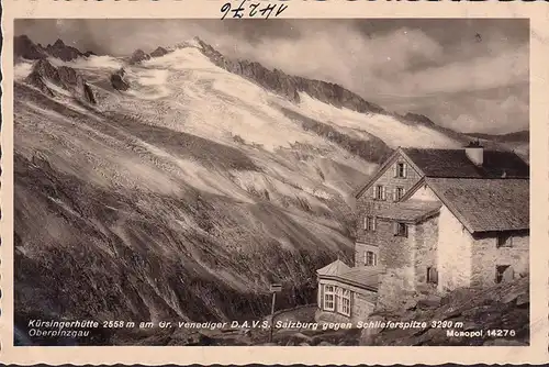 AK Kürsingerhütte mit Großen Venediger, Schlieferspitze, ungelaufen