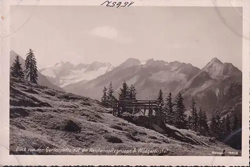 AK Krimml, Blick von der Gerlosplatte auf die Reichenspitzgruppe, ungelaufen