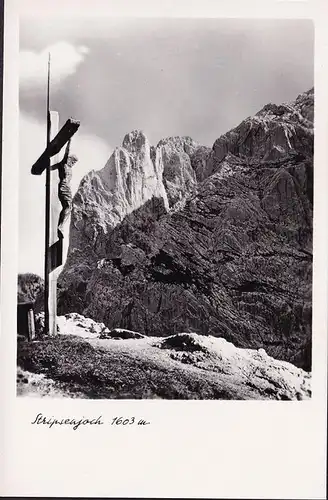 AK Tirol, Stripsenjoch, Kaisergebirge, Kreuz, ungelaufen