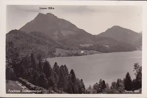 AK Fuschl am See, Fuschlsee mit Schober, ungelaufen