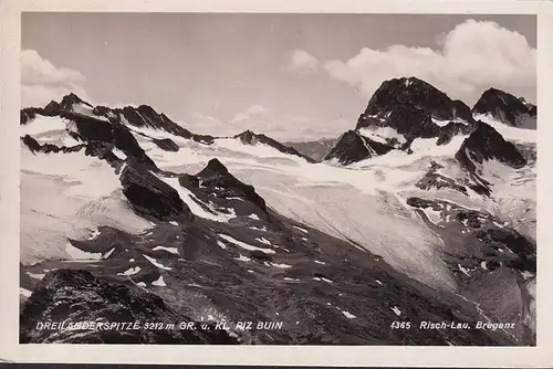 AK Silvretta, Dreiländerspitze, Wisbadener Hütte, Großer und Kleiner Piz Buin, ungelaufen