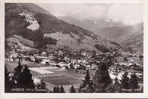 AK Landeck, Stadtansicht, Oberinntal, ungelaufen