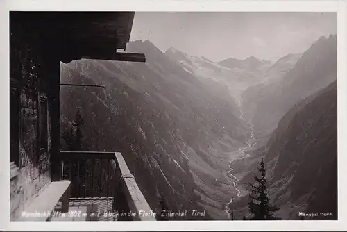 AK Tirol, Wandeckhütte, Blick in die Floite, ungelaufen