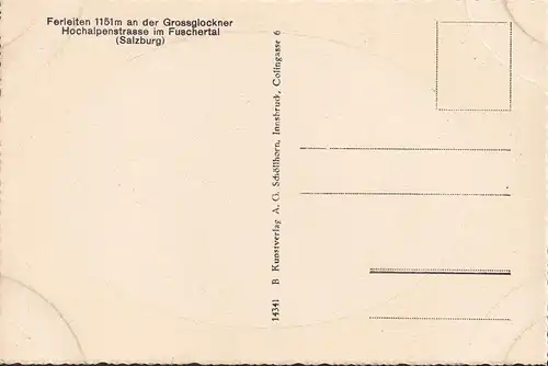 AK Ferleiten, Alpengaststätte Tauernhof, ungelaufen