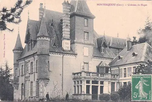 CPA Montesquiou, Chateau du Haget, non circule