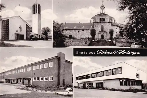 AK Ohrbeck, Schule, Kirche, Rathaus, ungelaufen
