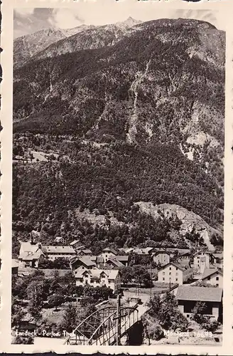 AK Landeck Perjen, Stadtansicht, Brücke, ungelaufen