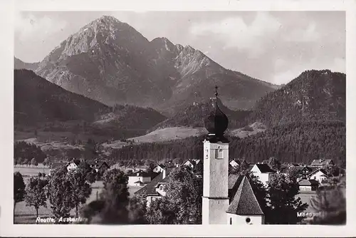 AK Reutte, Ortsansicht mit Kirche, ungelaufen