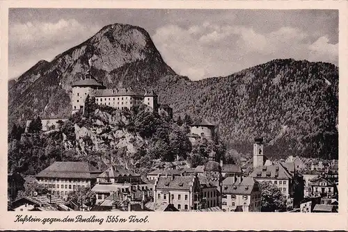 AK Kufstein gegen den Pendling, Stadtansicht, ungelaufen