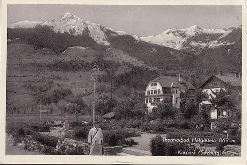 AK Bad Hofgastein, Kurgarten, ungelaufen