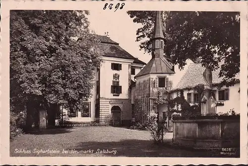 AK Sighartstein, Schloss Sighartstein, Brunnen, ungelaufen