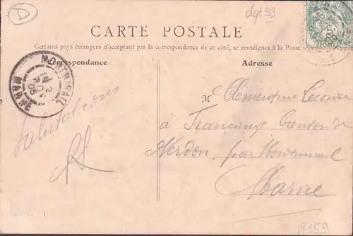 CPA Pantin, Sortie du Cimetiere Parisien, circule 1905
