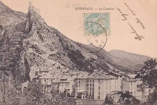 CPA Entrevaux, La Citadelle, circule