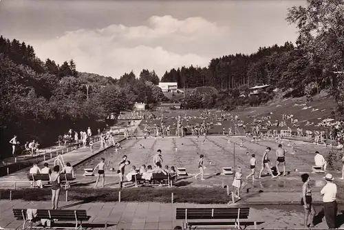 AK Blankenheim, Modernes Freibad, gelaufen 1965