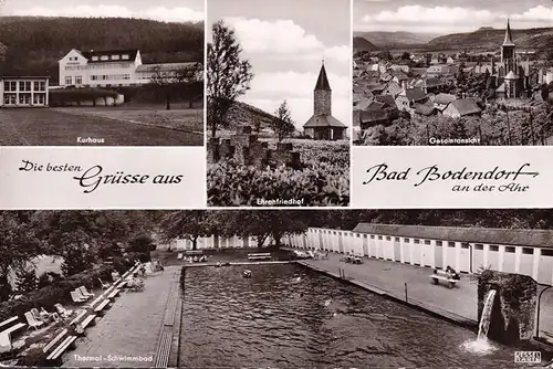 AK Bad Bodendorf, Schwimmbad, Kurhaus, Ehrenfriedhof, ungelaufen