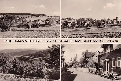 AK Reichmannsdorf, Straßenansicht, Stadtansichten, ungelaufen